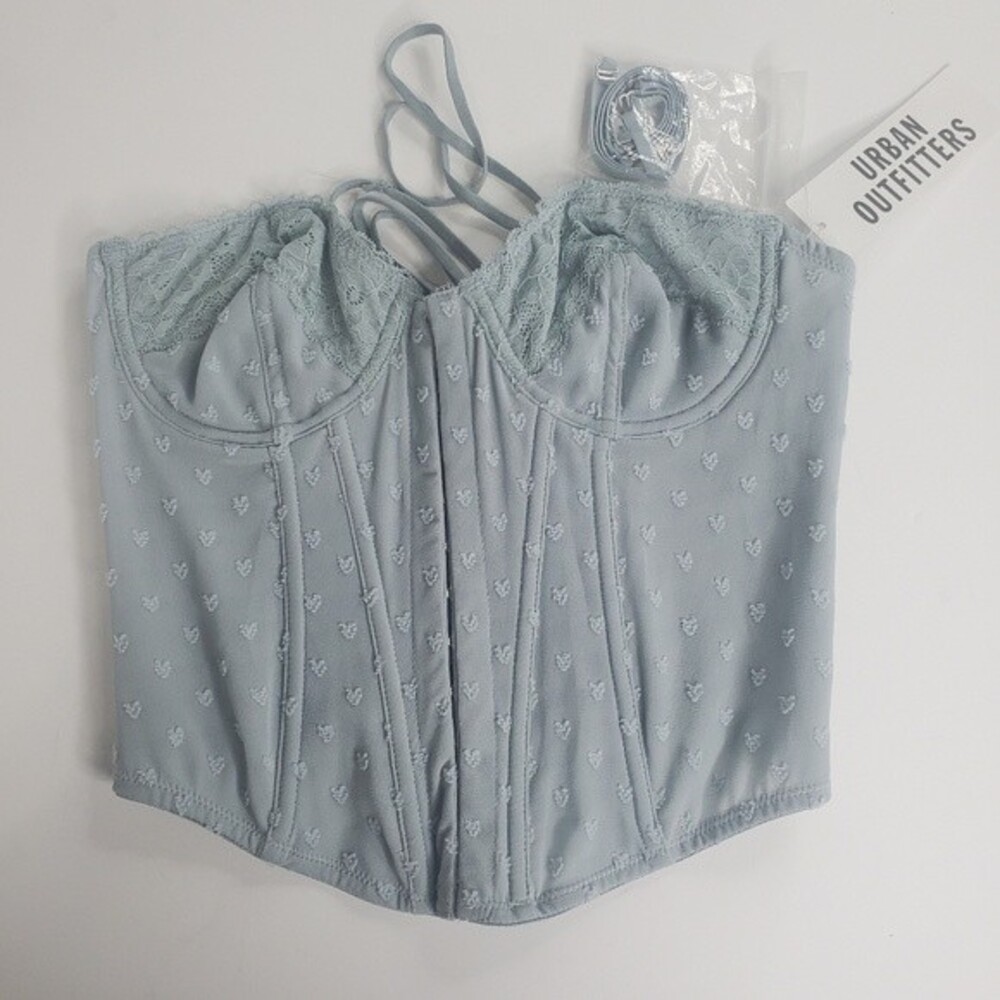Urban Outfitters Lucy dot mesh corset size small NWT - Picture 3 of 8